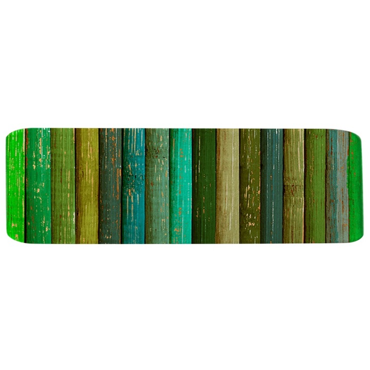 Dekoratív téglalap alakú csúszásmentes szőnyeg, zöld, nappaliba