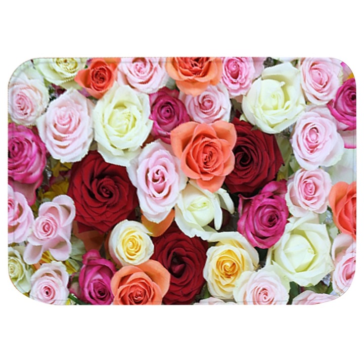 Virágmintás dekoratív szőnyeg, csúszásmentes, többszínű