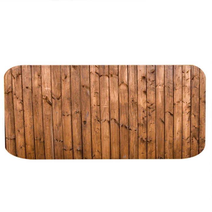 Килим против плъзгане, 40x120 см, стил дърво, супер мека фланелена материя