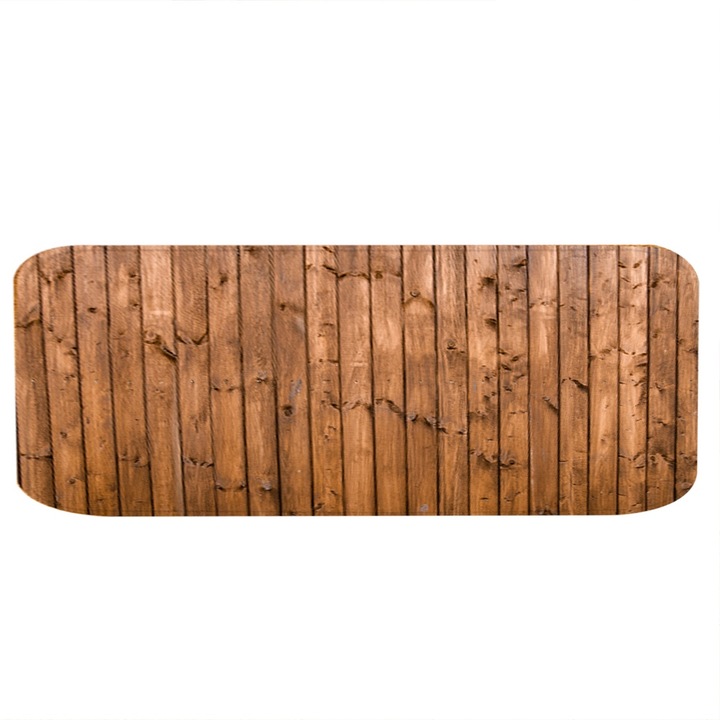 Килим против плъзгане, 60x180 см, дървесен стил, кафяв, супер мек фланелен материал