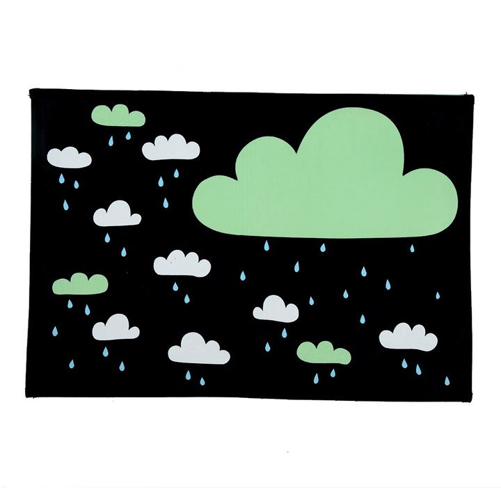 Килим, многоцветен, неплъзгащ се, 40х60см