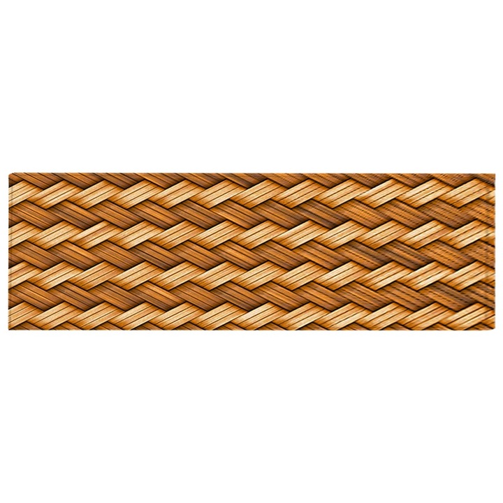 Килим, неплъзгащ се дизайн, 40x120 см, кафяв