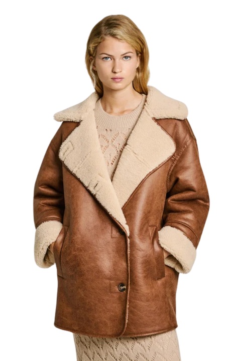 Palton dama Pepe Jeans Carla, maro, poliester, S INTL
