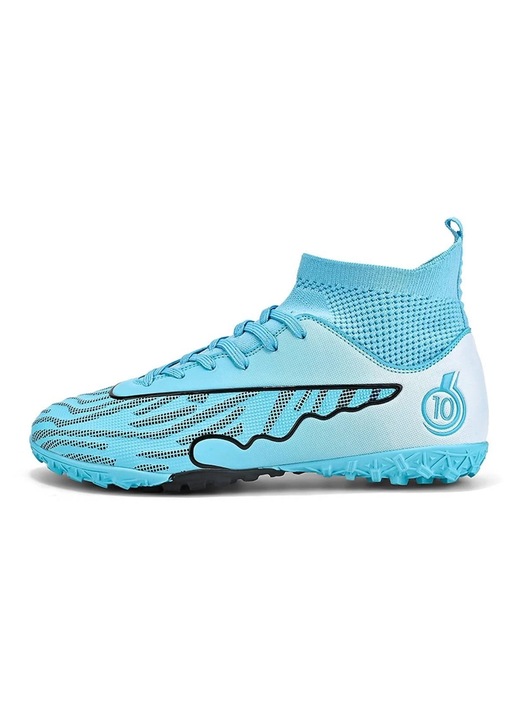 Ghete de fotbal MBrands, 8.0 cu glezna pentru teren sintetic, Turcoaz