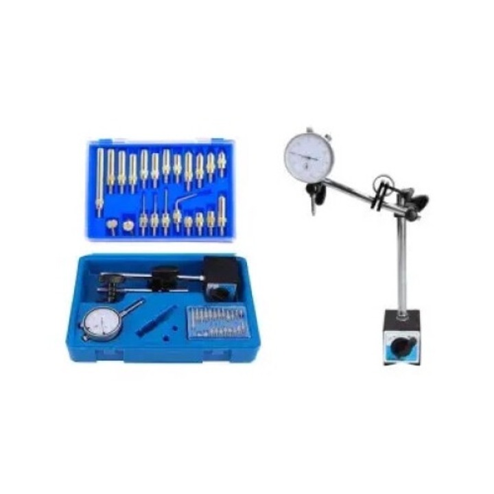Számlapjelző mágneses tartóval, Kraft&Dele, 0-10 mm, Pontosság 0,01 mm, KD11291