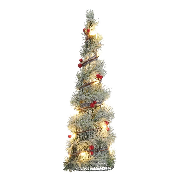 Brad artificial iluminat LED, Villa Italia, plastic, 42 cm, multicolor, pentru interior