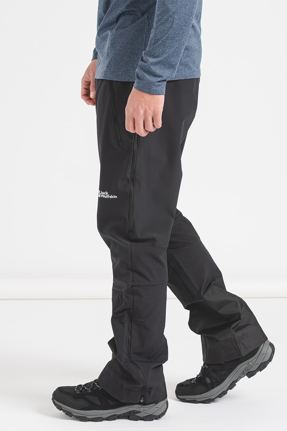 Jack Wolfskin, Pantaloni pentru drumetii Alpspitze Tour, Negru, 56