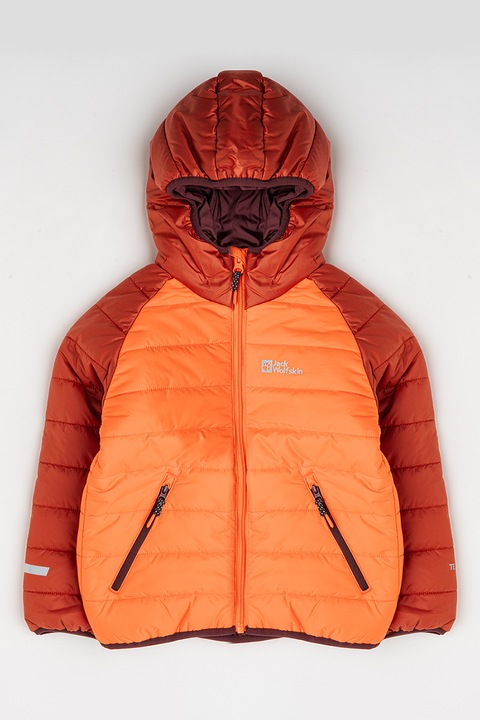 Jack Wolfskin, Зимно яке Zenon с контраст, Оранжев