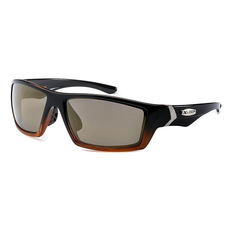 Ochelari de soare Negru/Portocaliu pentru barbati, Lentile Oglinda Marou, Xloop