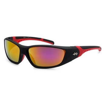 Ochelari de soare Negru/Rosu pentru barbati, Lentile Oglinda Galben/Rosu, Xloop Ochelari de soare Negru/Rosu pentru barbati, Lentile Oglinda Galben/Rosu, Xloop
