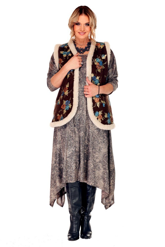 Rochie jerse gri Liza Panait 541E