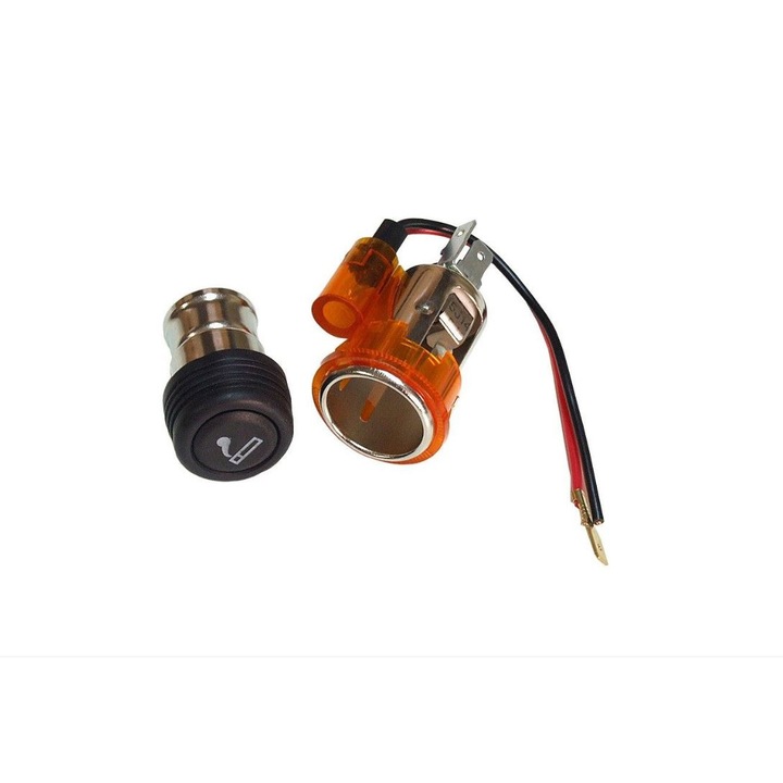 Bricheta Auto Universala 12V cu LED lumina Orange integrata 28-29mm