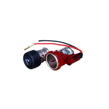 Bricheta Auto Universala 12V cu LED lumina Rosie integrata 28-29mm Bricheta Auto Universala 12V cu LED lumina Rosie integrata 28-29mm