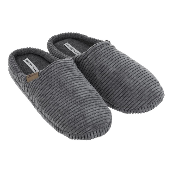 Домашни чехли за мъже, Сив