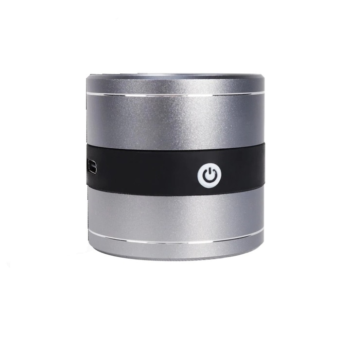 Lupa pentru bijuterii E-ETOP, EGEM-386, marire 10x, masa la scara de 20 mm, lumina UV si LED, metal, gri