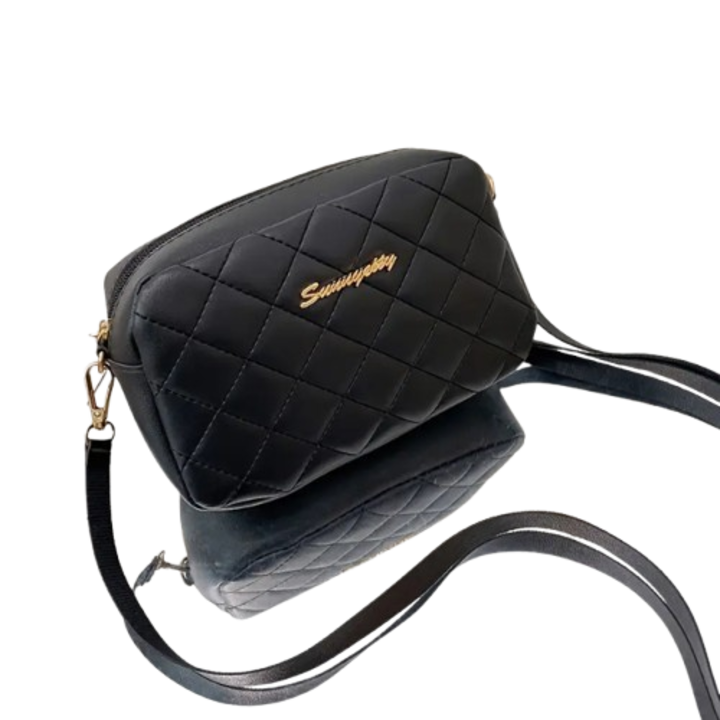 Női táska, ökológiai bőr, fekete