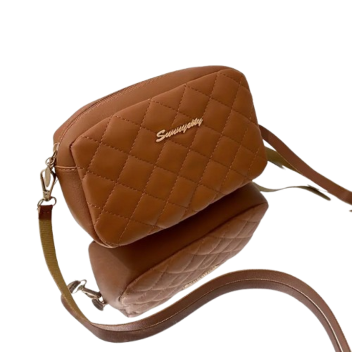 Női táska, ökológiai bőr, barna