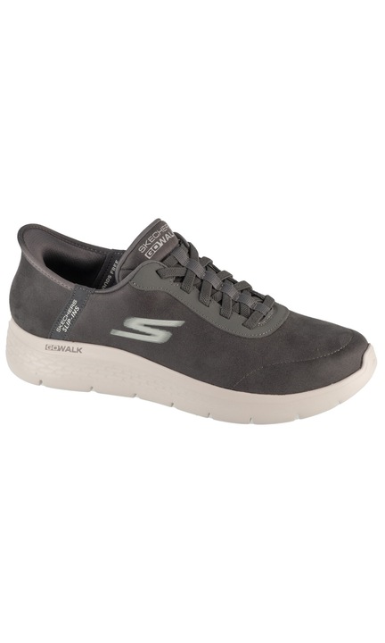Férfi tornacipők, Skechers Slip-Ins: GO Walk Flex - Smooth Motion 216326, Szürke