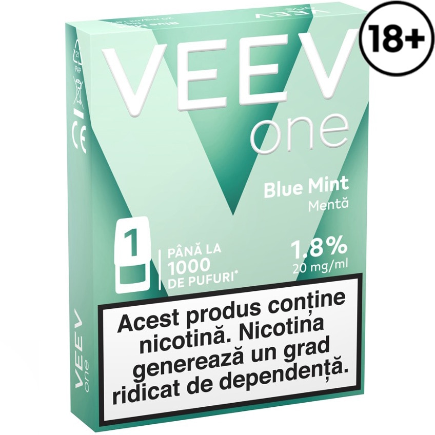 Rezerva pentru tigara electronica Veev One Blue Mint, 1.8%