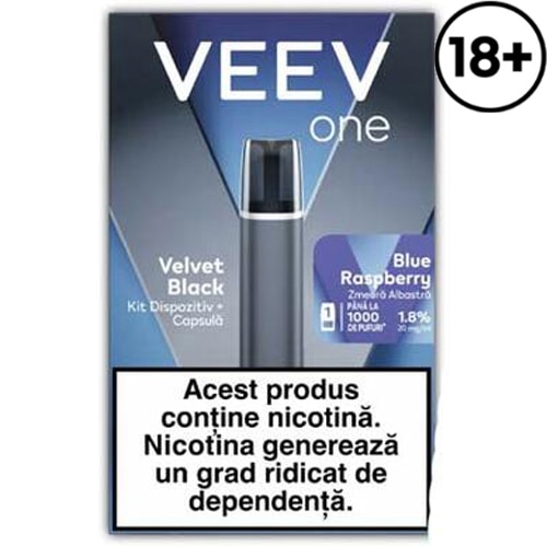 Rezerva pentru tigara electronica Veev One Velvet Black Blue Raspberry ...
