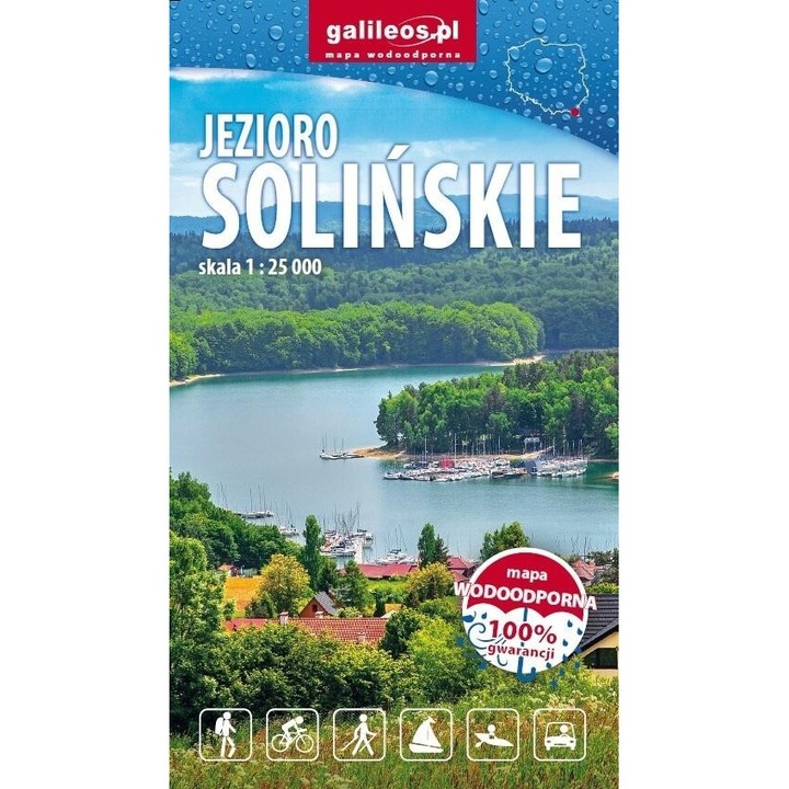 Harta - Lacul Solina, Plan, 1:25.000