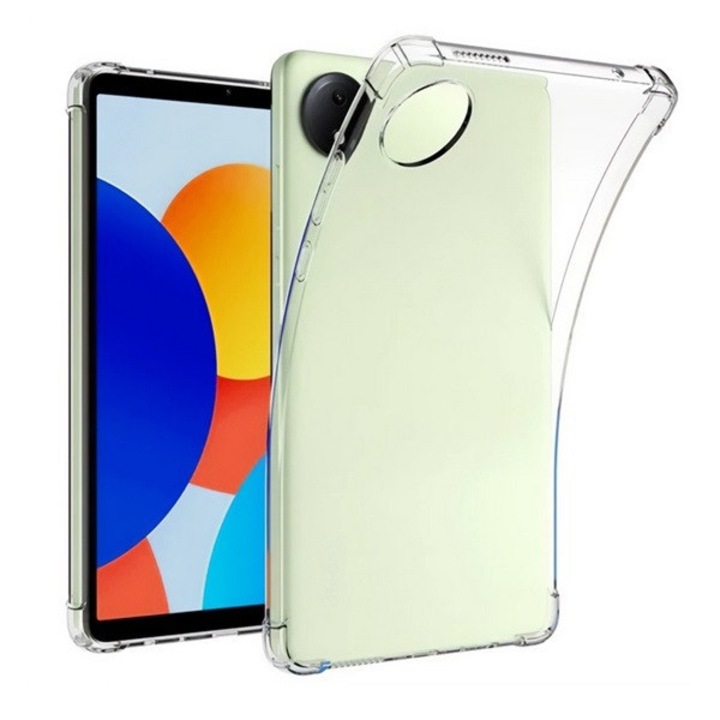 Protectie tableta din silicon Gigapack, rezistenta la socuri, colt cu perna de aer, transparenta, compatibila cu: Xiaomi Redmi Pad SE 8.7