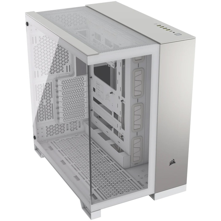 Компютърна кутия Corsair 6500X, Mid-Tower, White/Satin Gray Aluminum