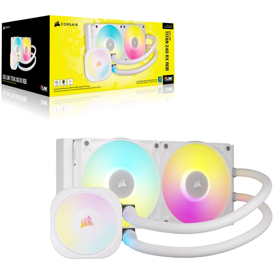 Cooler procesor Corsair iCUE LINK TITAN 240 RX RGB AIO, 240 Cooler procesor Corsair iCUE LINK TITAN 240 RX RGB AIO, 240