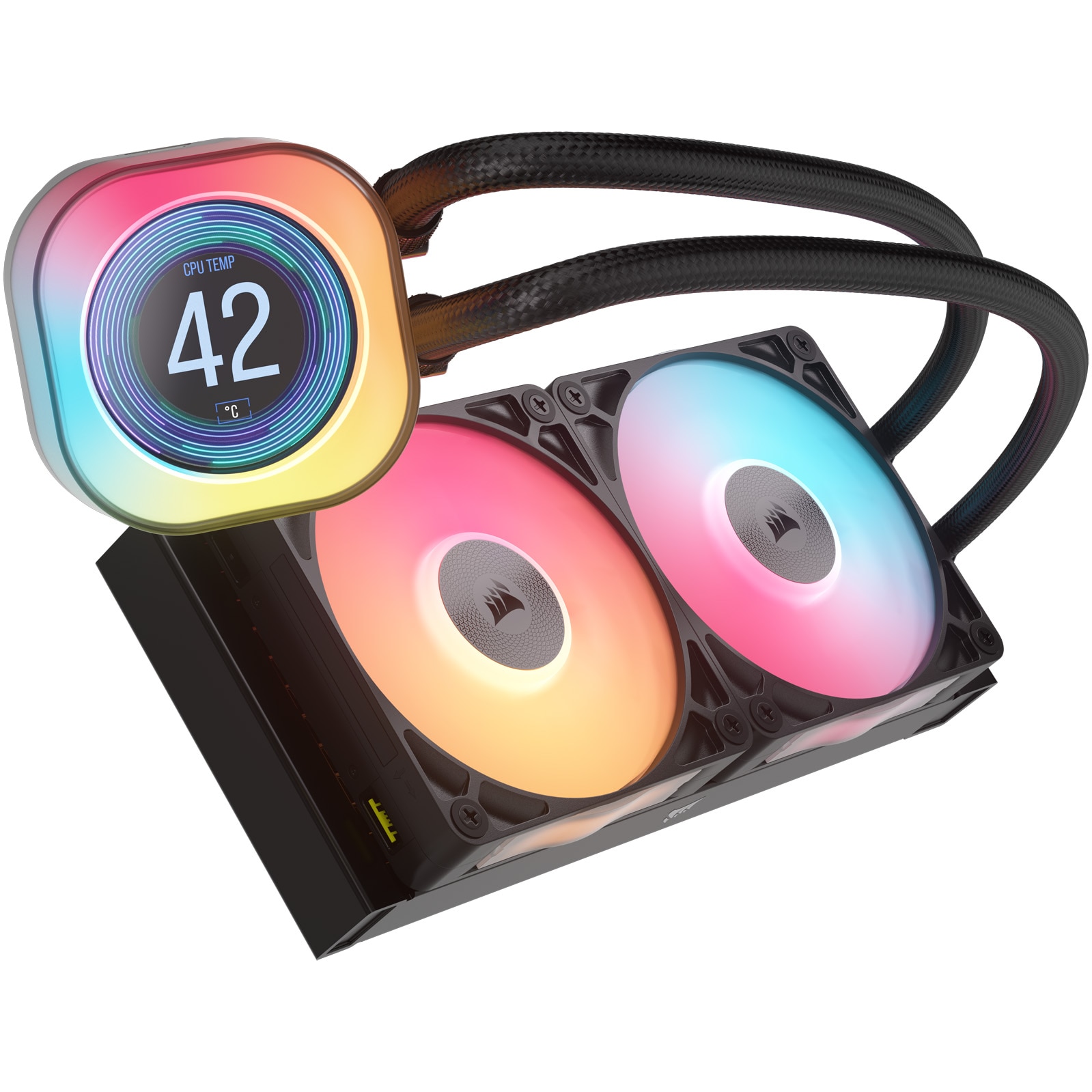 Cooler procesor Corsair iCUE LINK TITAN RX LCD AIO, 240mm, RGB
