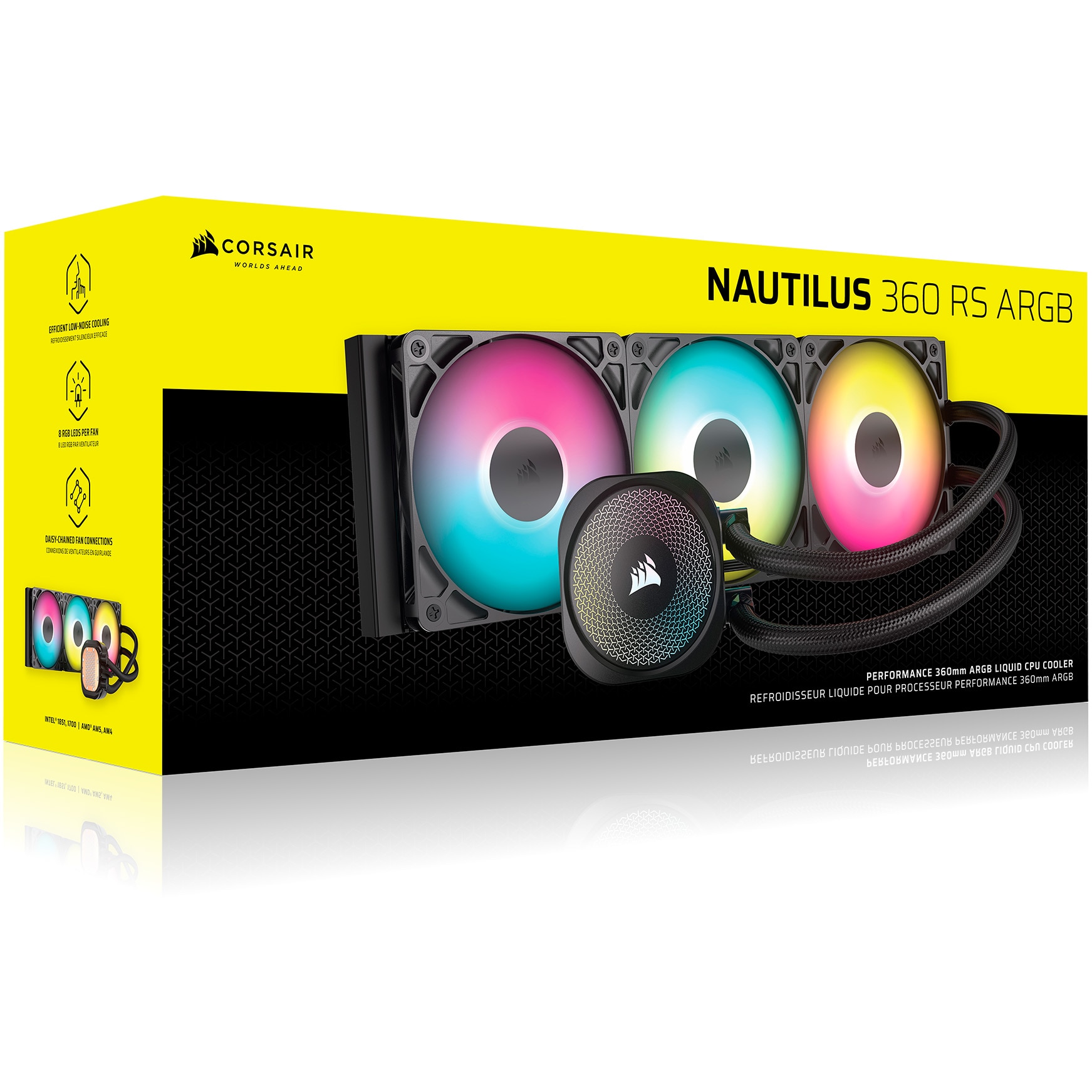 Cooler procesor Corsair NAUTILUS ARGB, 360mm, racire cu lichid