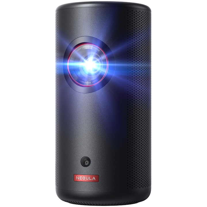 Преносим проектор Anker Nebula Capsule 3 Laser, WiFi, 1080p, 300 ANSI-Lumens, Dolby Digital, Android TV 11.0, Черен