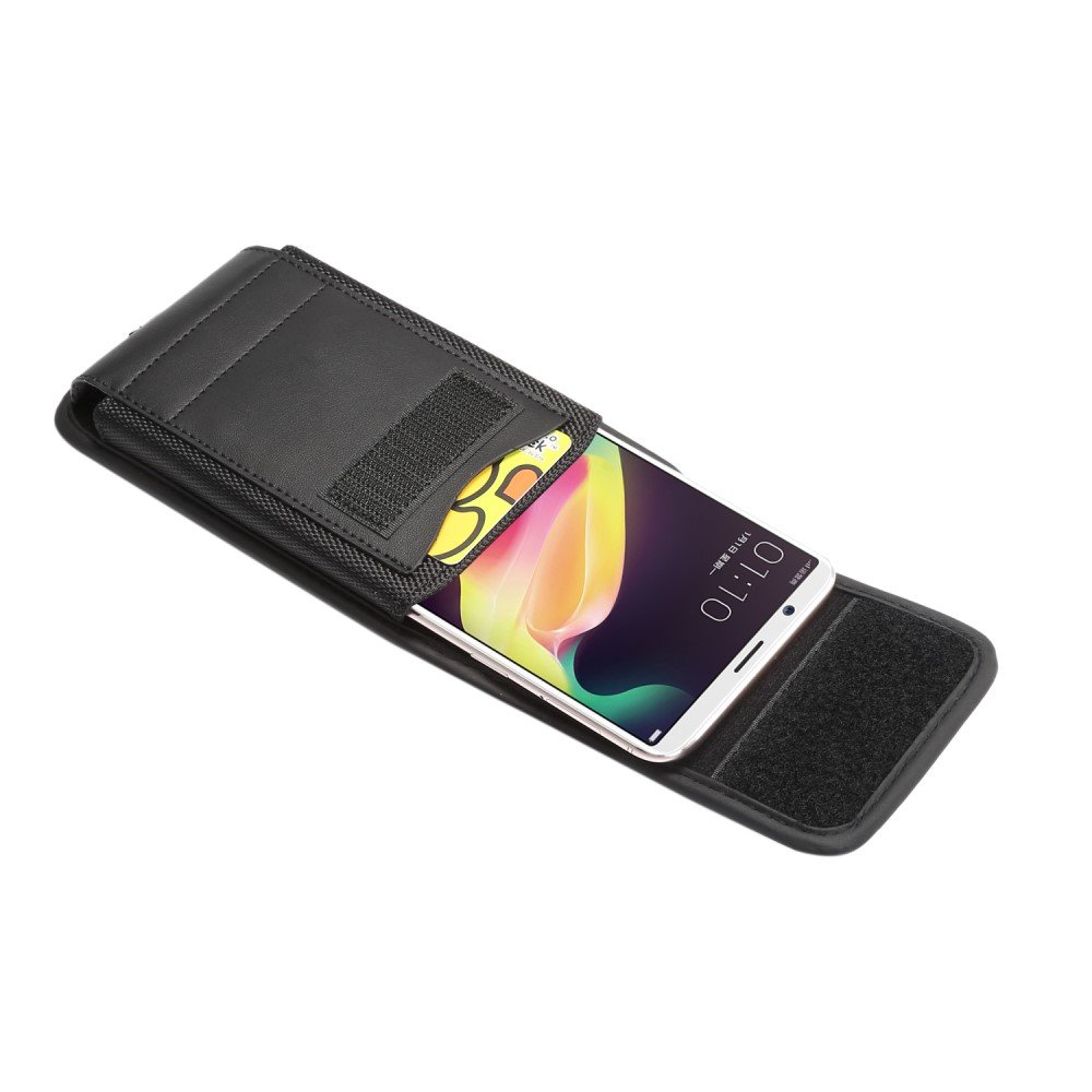 Toc vertical XGSM din panza Oxford pentru telefoane de 6,4 inchi - negru