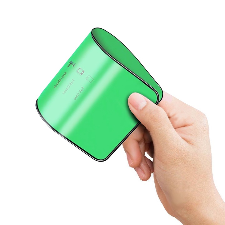 Folie protectie telefoane ERBORD Szklo Hybrydowe 5D Full Glue Ceramic, 0,3mm, negru, set montaj