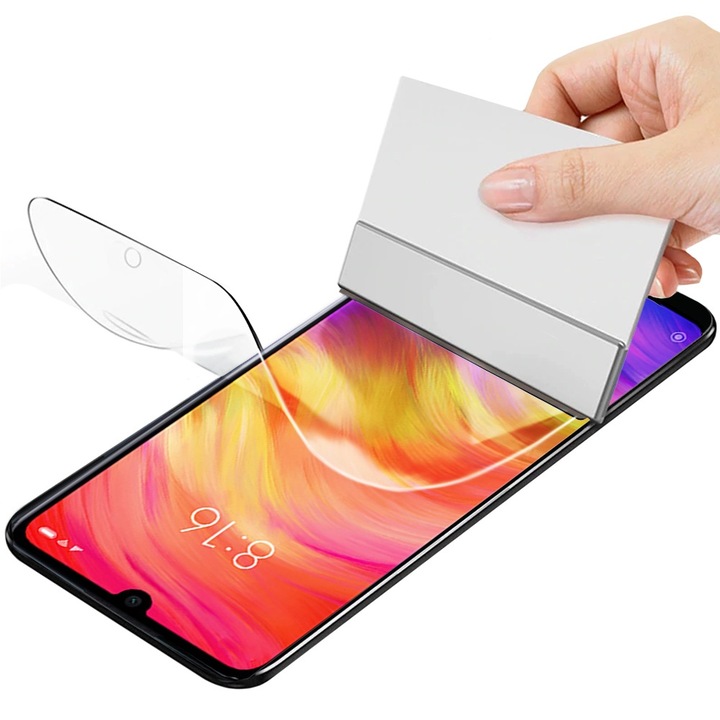 Folie protectie ERBORD pentru Xiaomi Redmi Note 7, transparenta, usor de montat, 1 bucata