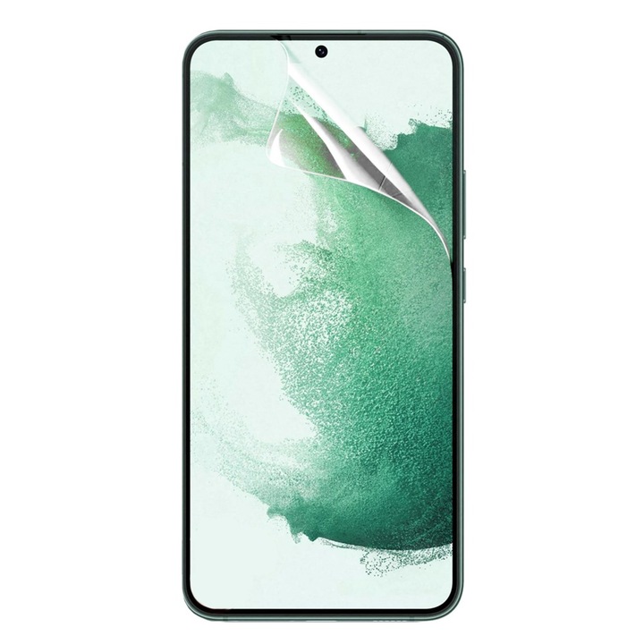 Folie protectie pentru Samsung Galaxy S22, ERBORD, transparenta, rezistenta la zgarieturi, set instalare
