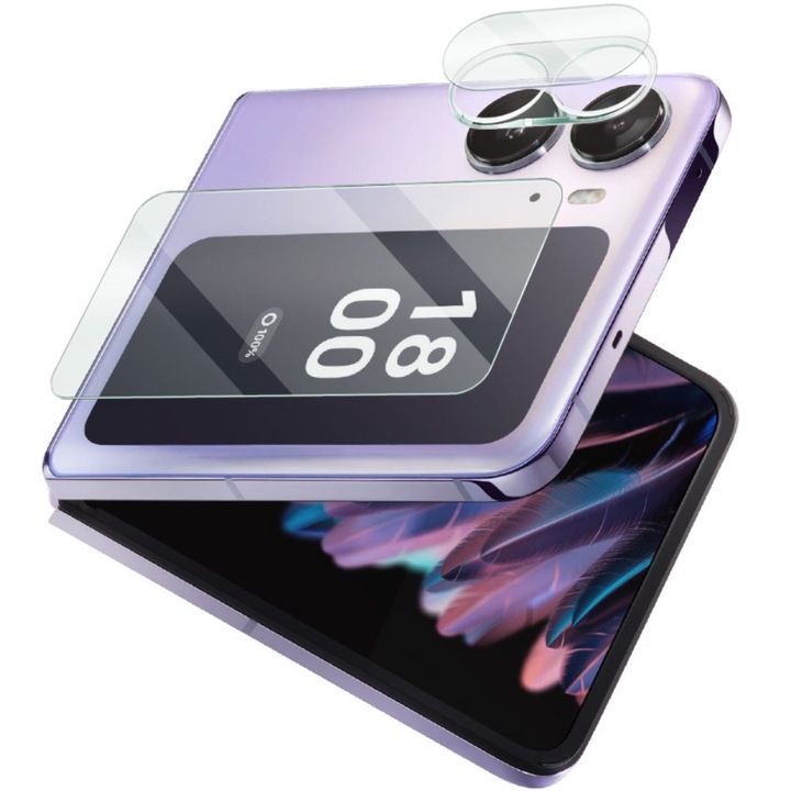 Protectie ecran spate IMAK + camera pentru Oppo Find N2 Flip 5G