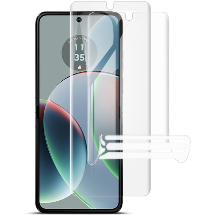 Set 2 folii protectie IMAK pentru Motorola Razr 40 5G, transparenta, usor de montat