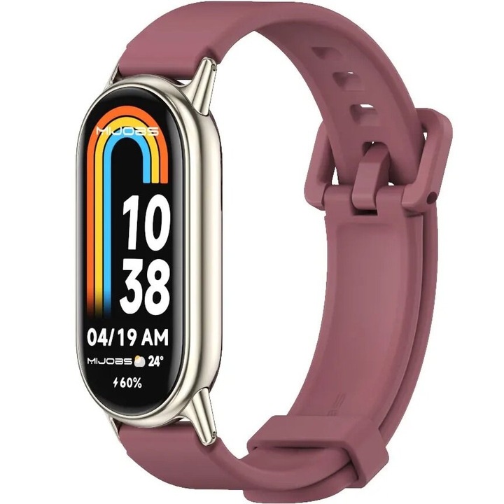 Curea din silicon pentru Xiaomi Smart Mi Band 8 / Xiaomi Smart Mi Band 9, XGSM, violet