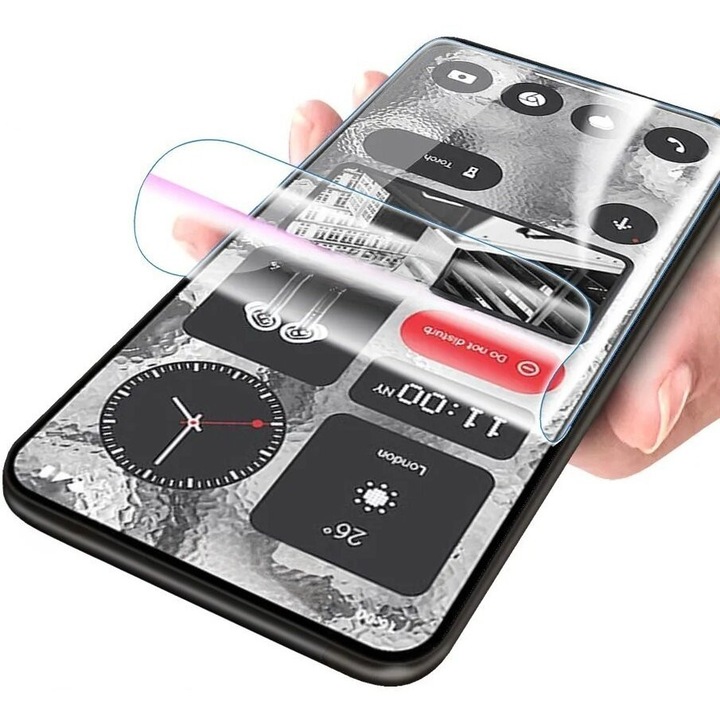 Folie protectie ERBORD pentru Nothing Phone 2a, transparenta, usor de montat, set 1 bucata