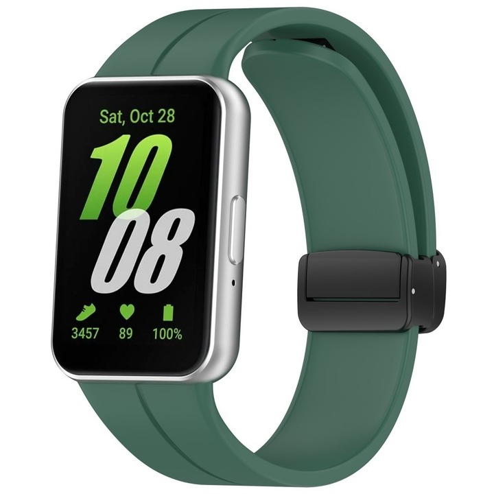 Curea din silicon pentru Samsung Galaxy Fit 3, XGSM, Verde