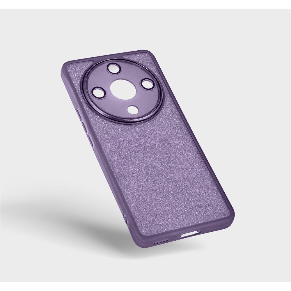Etui telefon ERBORD pentru Honor Magic 6 Lite 5G, Glittery Powder, violet, 1 buc