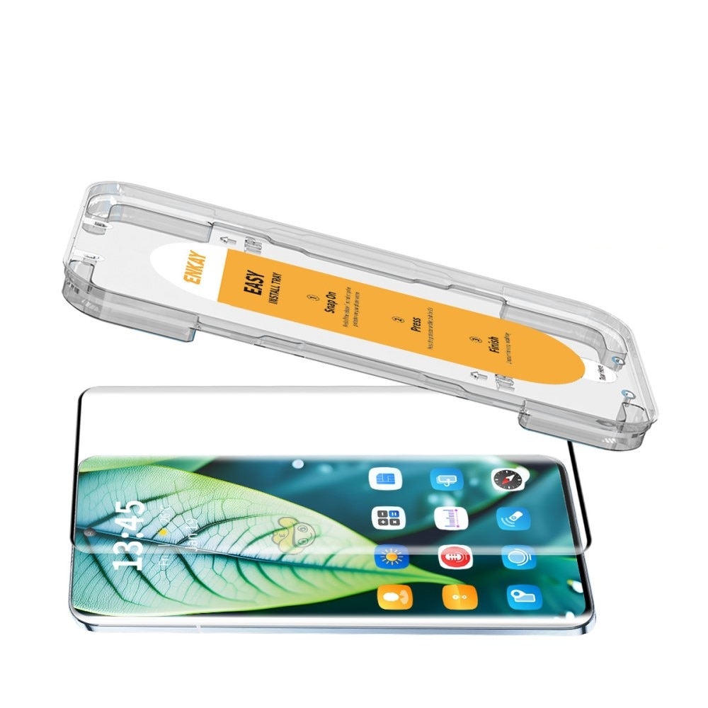 Folie protectie ecran pentru Honor Magic 6 Lite 5G, ENKAY, Sticla securizata, Negru/Transparent