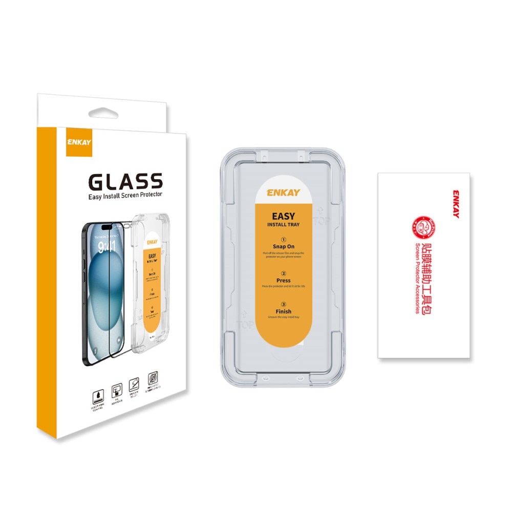 Folie protectie ecran pentru Honor Magic 6 Lite 5G, ENKAY, Sticla securizata, Negru/Transparent