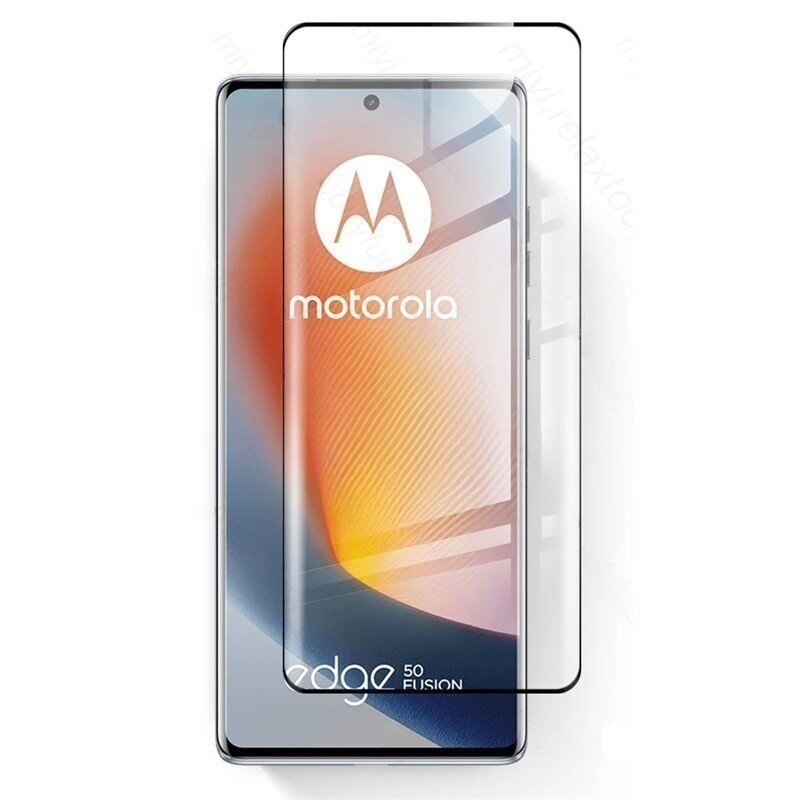 Sticla Temperata 3D pentru Motorola Edge 50 Fusion 5G, neagra, 0,3mm, 9H, set cu servetele de curatare