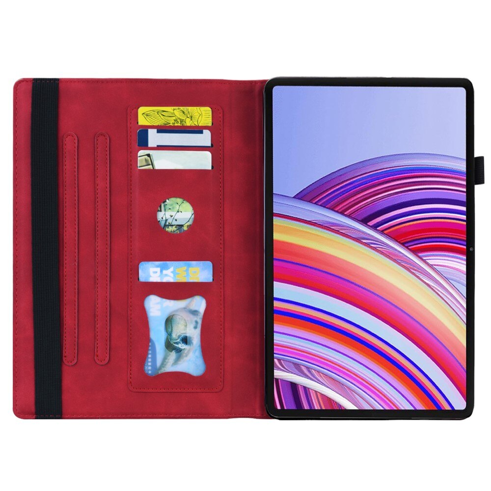 Husa tableta, XGSM, Compatibil cu Xiaomi Redmi Pad Pro, Spatiu pentru un stylus, Rosu