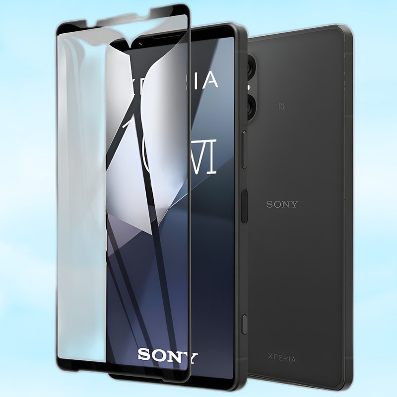 Folie de protectie, XGSM, Compatibil Sony Xperia 10 VI, Sticla securizata 3D, 0.3mm, 9H, Transparent/Negru