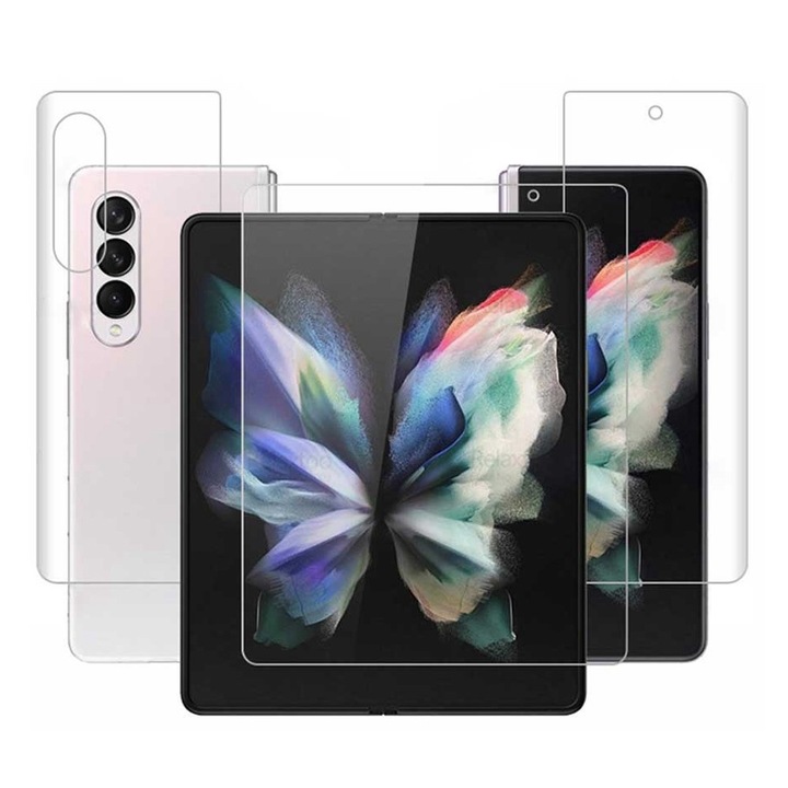 Folie protectie XGSM pentru Samsung Galaxy Z Fold5 5G, transparenta, rezistenta la zgarieturi, set 1x