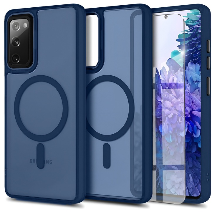 Husa telefon, ERBORD, Policarbonat / TPU, Pentru Samsung Galaxy S20 FE, Bleumarin