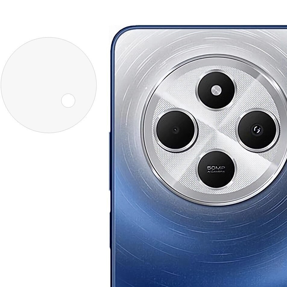 Folie protectie camera pentru Xiaomi Redmi 14C, ERBORD, transparenta, 9H, set instalare