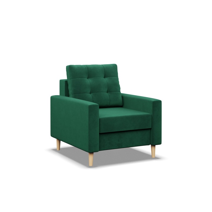 Mebligo fotel, 1 személyes, zöld, 75x92cm